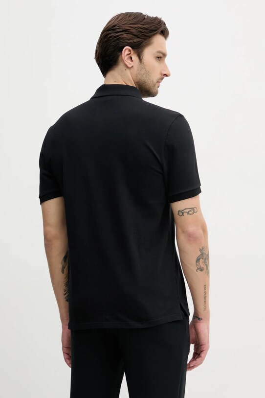 Oblečení Bavlněné polo tričko Calvin Klein Jeans LV040EM269 černá