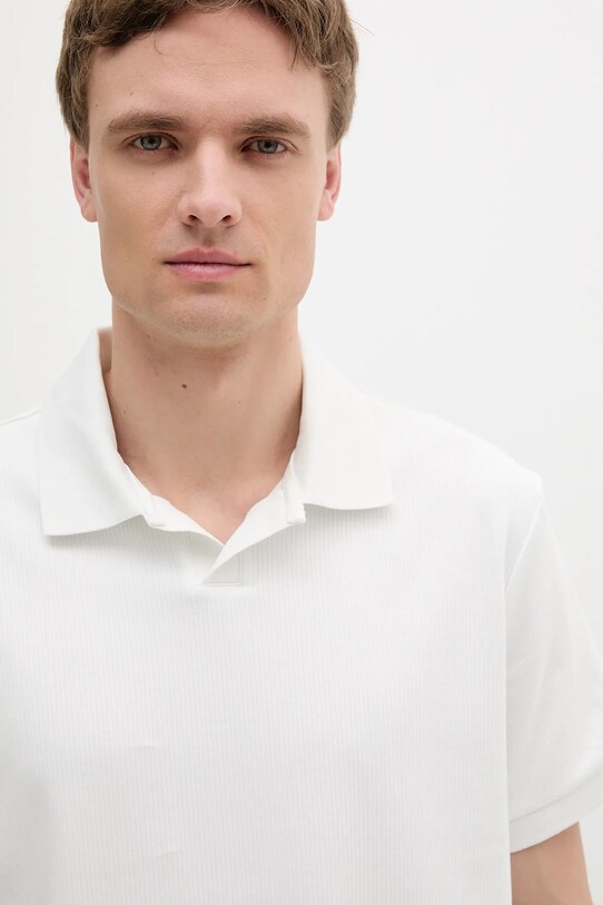 Calvin Klein Jeans polo bawełniane biały LV04RB282G