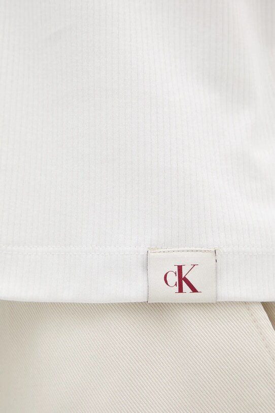 Calvin Klein Jeans polo bawełniane LV04RB282G biały