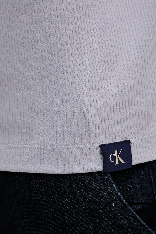 Calvin Klein Jeans polo bawełniane LV04RB282G fioletowy