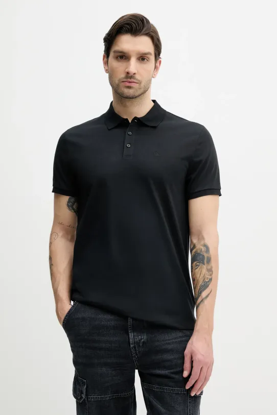 Calvin Klein Jeans polo semplice nero LV040HM281