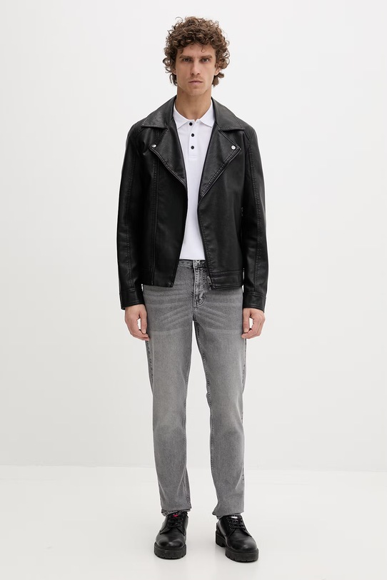 Karl Lagerfeld Jeans polo za muškarce od pamuka A2M17094 bijela SS26