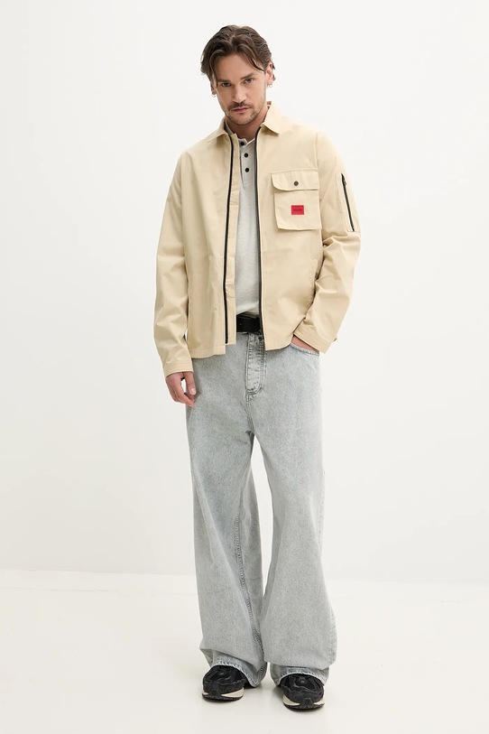 Karl Lagerfeld Jeans polo bawełniane A2M17094 szary AW25