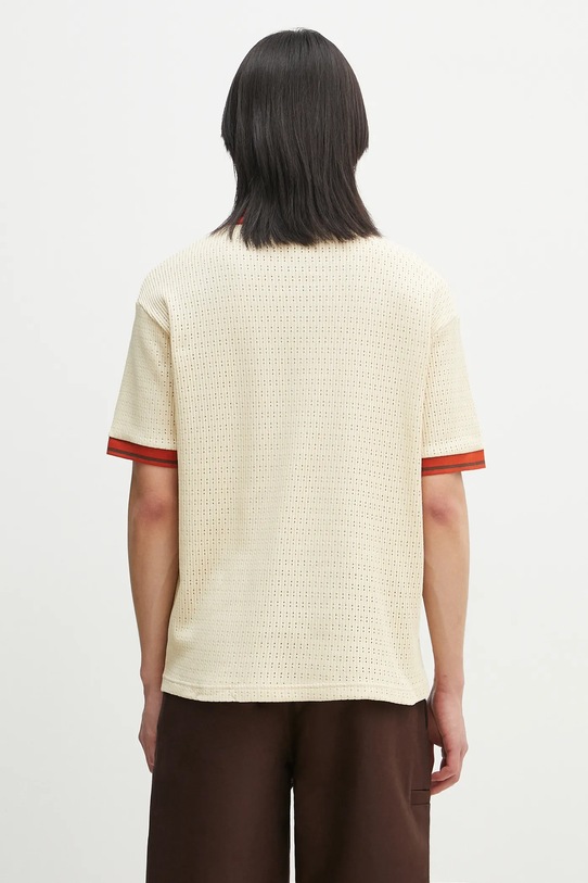 Îmbrăcăminte Drôle de Monsieur polo de bumbac Le Polo Ajoure G.PL143.CO193.LBG bej