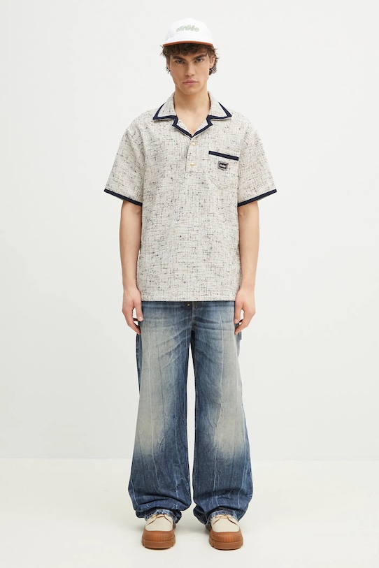 Drôle de Monsieur tricou polo Le Polo Drule Tweed G.PL153.CO177.MC bej