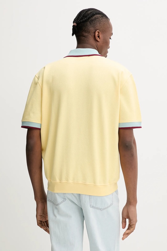 Oblečení Bavlněné polo tričko Drôle de Monsieur Le Polo Pique G.PL147.CO162.BAN žlutá