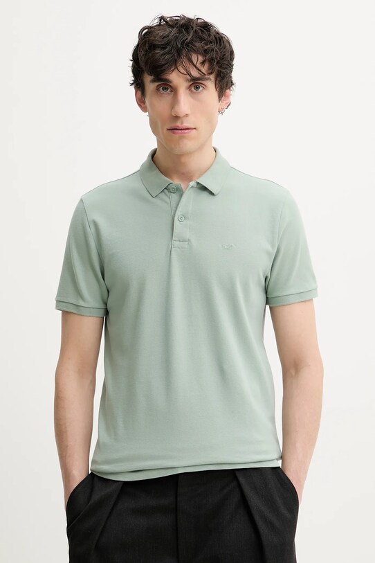 Polo majica Hollister Co. bez uzorka zelena KI324.5168.300