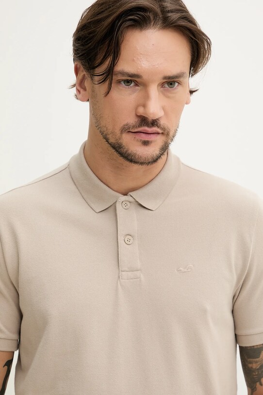 Polo tričko Hollister Co. béžová KI324.5168.400