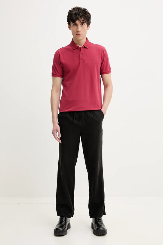 Hollister Co. poló KI324.5170.510 piros SS25