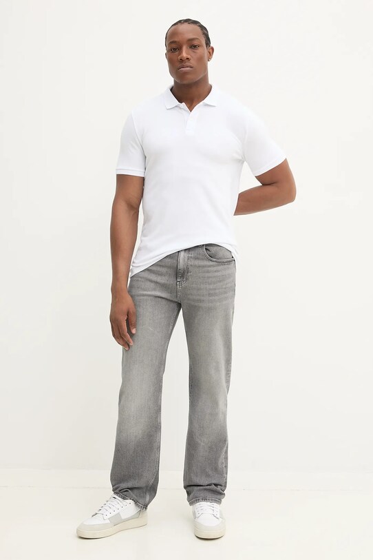 Πόλο Hollister Co. KI324.5172.100 λευκό SS25