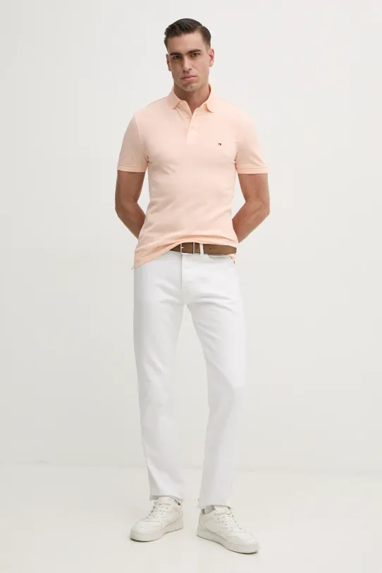 Polo tričko Tommy Hilfiger MW0MW17771. oranžová SS25