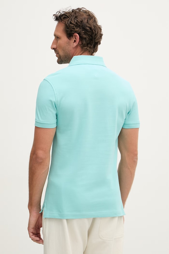 Abbigliamento Tommy Hilfiger polo in cotone con elastan MW0MW17771. turchese