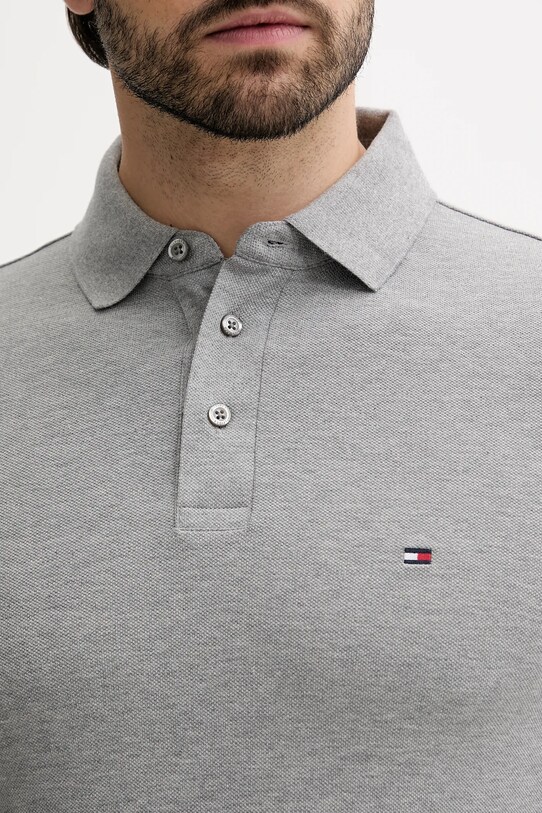 Tommy Hilfiger poló szürke MW0MW17771.