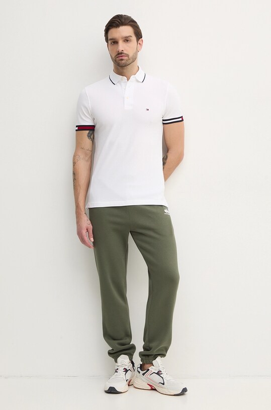 Polo tričko Tommy Hilfiger MW0MW38458 biela SS25