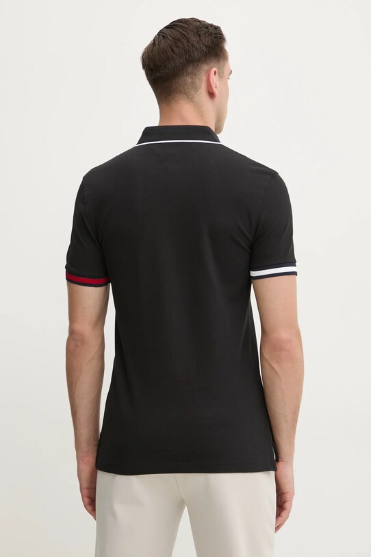 Odzież Tommy Hilfiger polo MW0MW38458 czarny