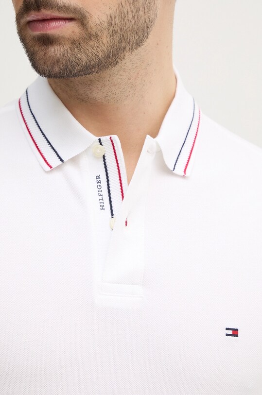 Tommy Hilfiger tricou polo MW0MW38459 alb