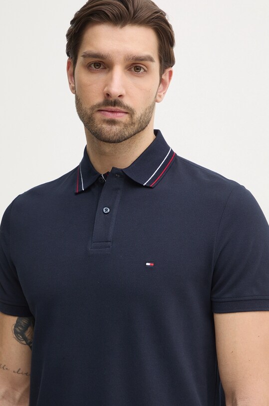 Tommy Hilfiger polo z elastanem granatowy MW0MW38459