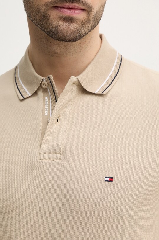 Polo majica Tommy Hilfiger MW0MW38459 bež