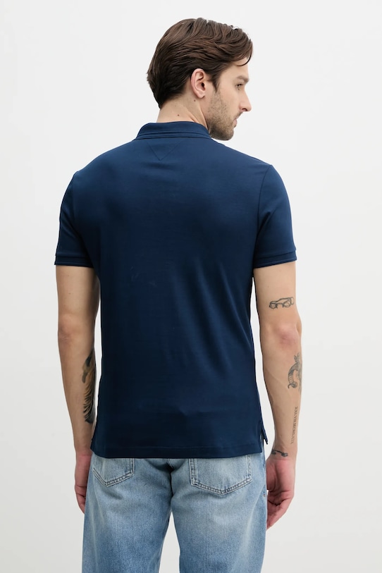 Odzież Tommy Hilfiger polo bawełniane MW0MW38487 granatowy
