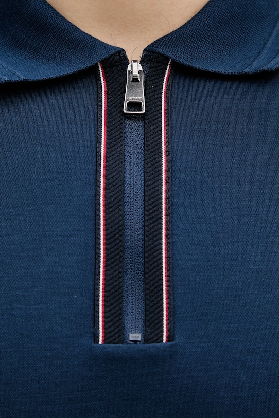 Tommy Hilfiger polo bawełniane MW0MW38487 granatowy