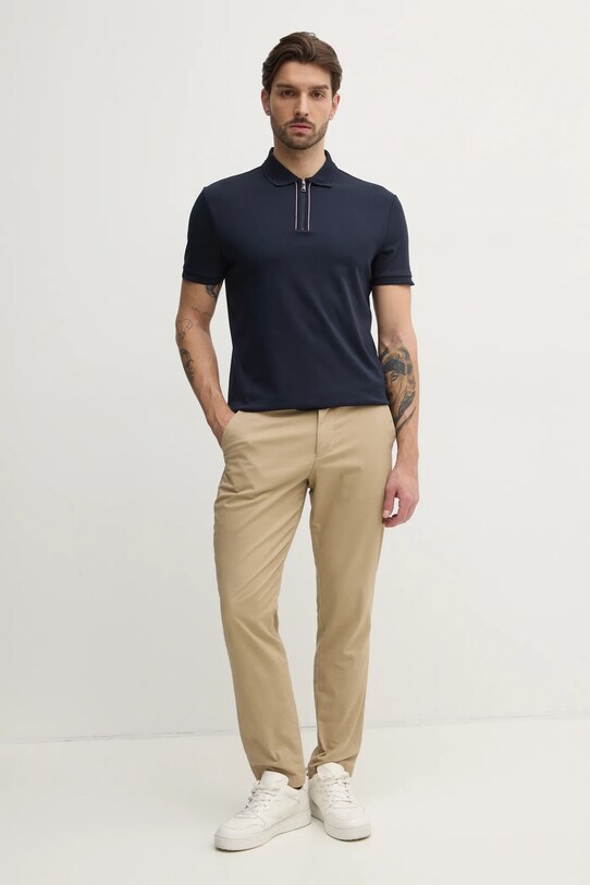 Хлопковое поло Tommy Hilfiger MW0MW38487 тёмно-синий SS25
