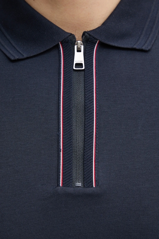 Хлопковое поло Tommy Hilfiger MW0MW38487 тёмно-синий