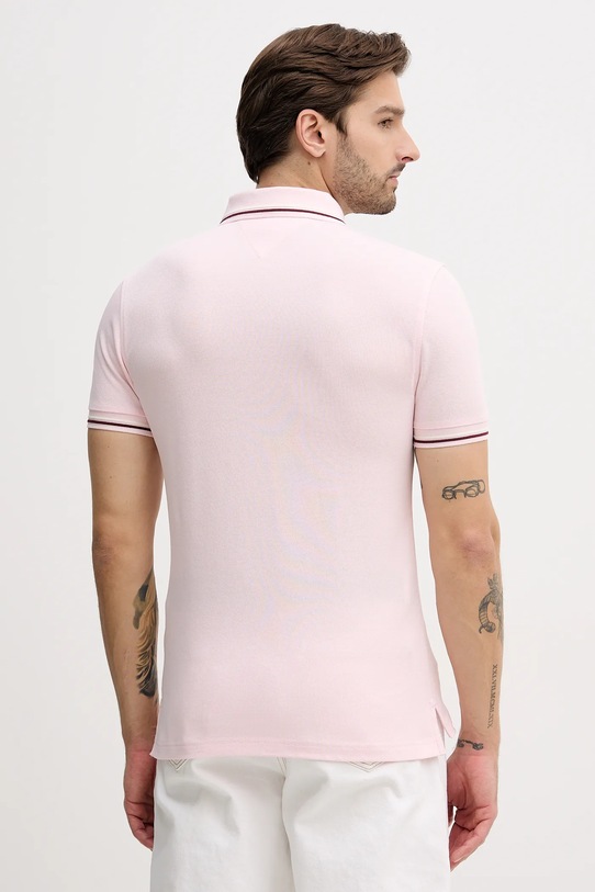 Odzież Tommy Hilfiger polo MW0MW39993 różowy