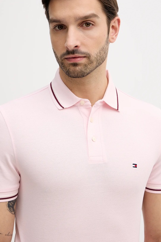 Tommy Hilfiger polo różowy MW0MW39993