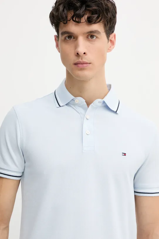 Tommy Hilfiger tricou polo albastru MW0MW39993