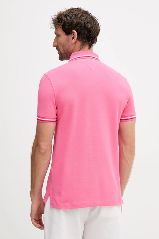 Polo tričko Tommy Hilfiger MW0MW39993 ružová AW25