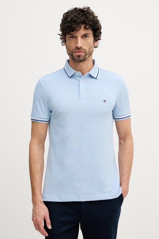 Tommy Hilfiger polo niebieski MW0MW39993