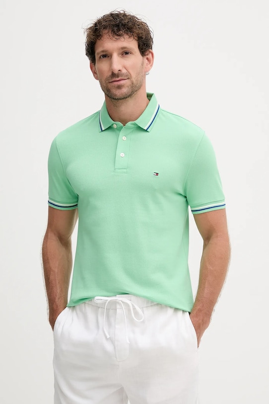 Tommy Hilfiger polo zielony MW0MW39993