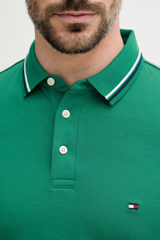 Tommy Hilfiger t-shirt męski bawełniany MW0MW39993 zielony