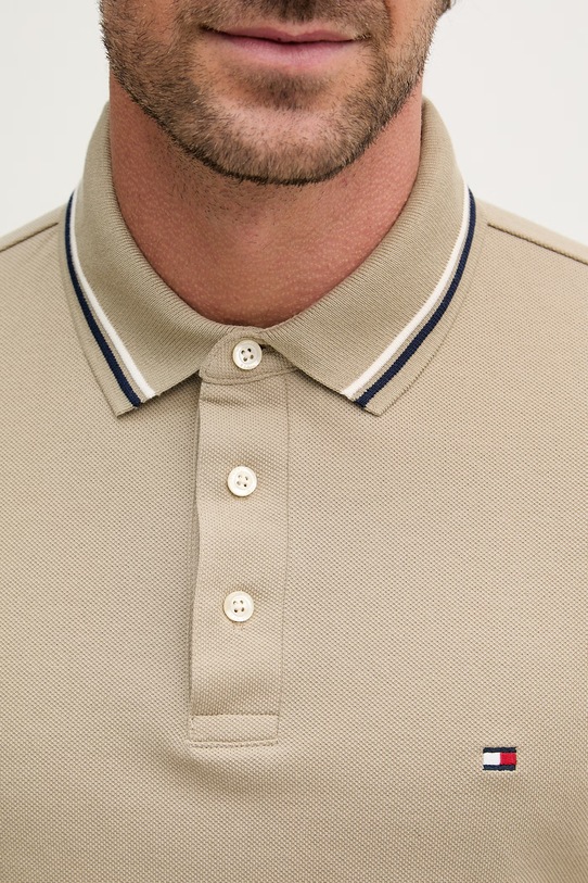 Tommy Hilfiger t-shirt męski bawełniany MW0MW39993 zielony