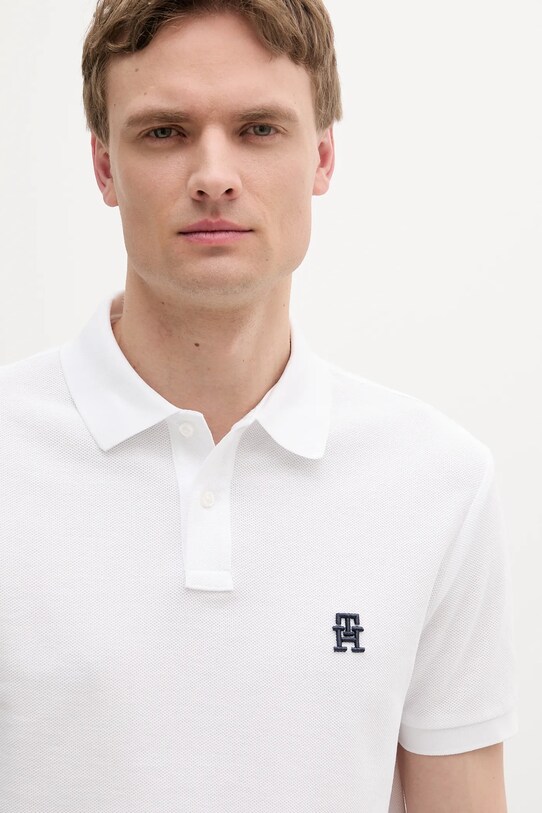 Ruházat Tommy Hilfiger pamut póló MW0MW33167 fehér