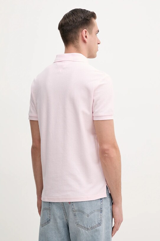 Tommy Hilfiger polo de bumbac MW0MW33167 roz SS25