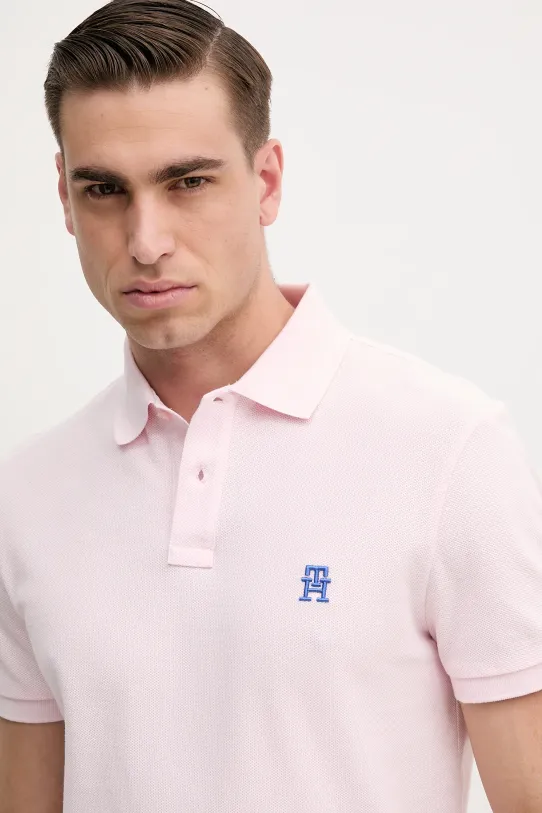Ruházat Tommy Hilfiger pamut póló MW0MW33167 rózsaszín