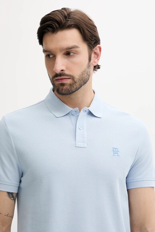 Ruházat Tommy Hilfiger pamut póló MW0MW33167 kék