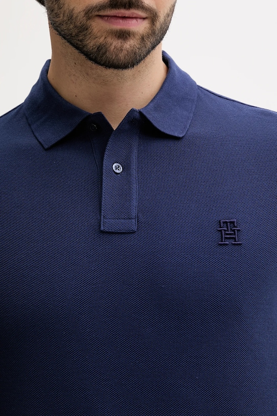 Tommy Hilfiger polo bawełniane granatowy MW0MW33167