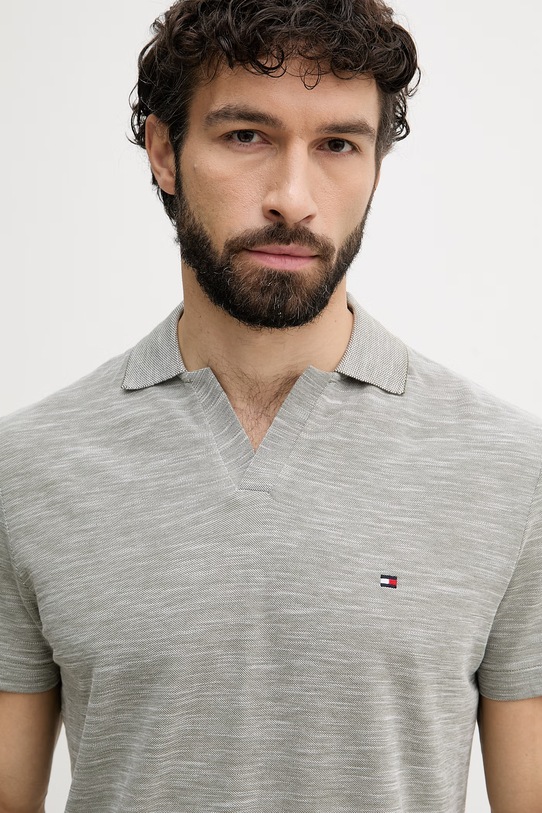 Tommy Hilfiger polo pánské bavlněné zelená MW0MW38482