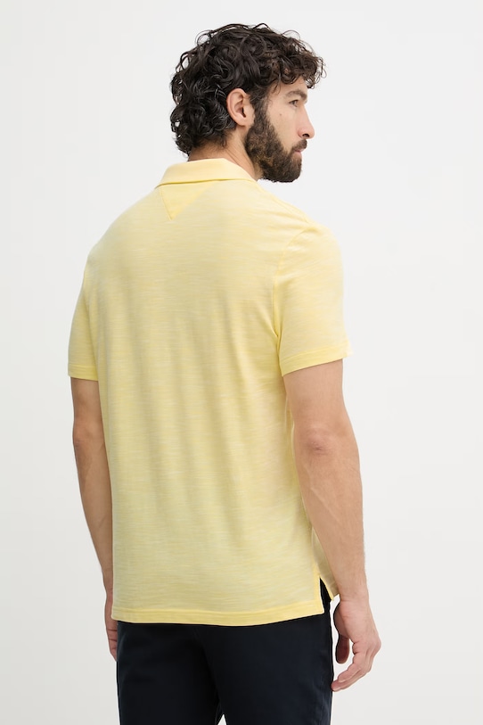 Ruházat Tommy Hilfiger férfi pamut póló MW0MW38482 sárga