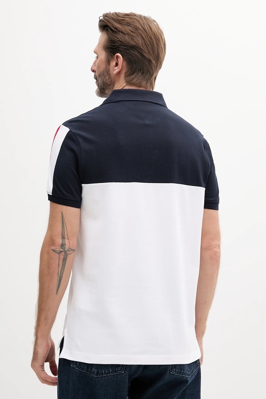 Tommy Hilfiger tricou polo MW0MW38966 alb SS25