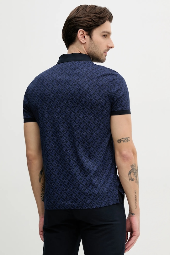 Odzież Tommy Hilfiger polo bawełniane MW0MW39218 granatowy
