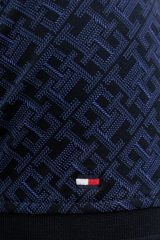 Памучна тениска с яка Tommy Hilfiger MW0MW39218 тъмносин