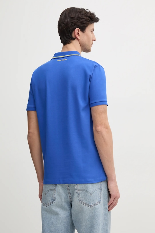 Odzież Red Bull Racing x Pepe Jeans polo TIPPED LOGO POLO RM540013 niebieski