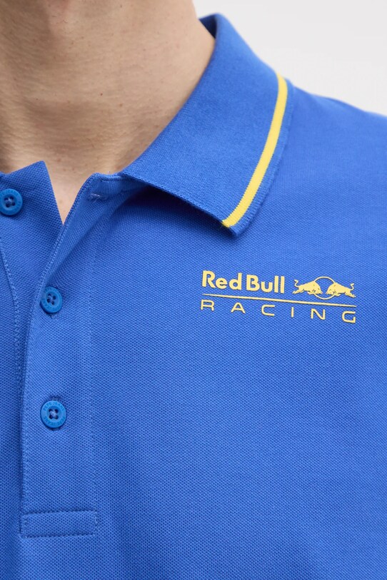 Red Bull Racing x Pepe Jeans tricou polo TIPPED LOGO POLO RM540013 violet