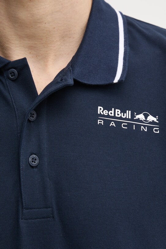 Πόλο Red Bull Racing x Pepe Jeans TIPPED LOGO POLO RM540013 σκούρο μπλε