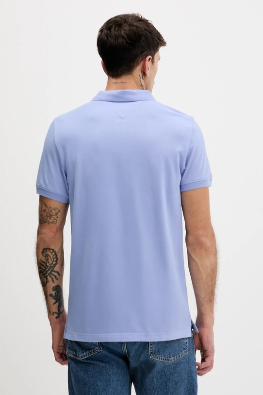 Odzież Tommy Jeans polo bawełniane DM0DM20676 niebieski