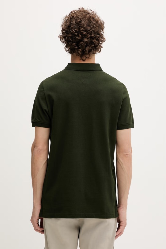 Îmbrăcăminte Tommy Jeans polo bărbătesc din bumbac DM0DM20676 verde