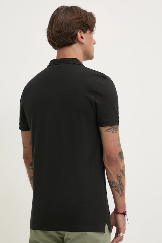 Odzież Tommy Jeans polo bawełniane DM0DM20676 czarny